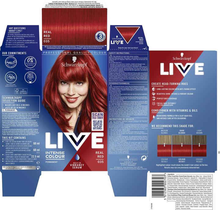 Produktbild Schwarzkopf Live Intense Colour (Real Red)