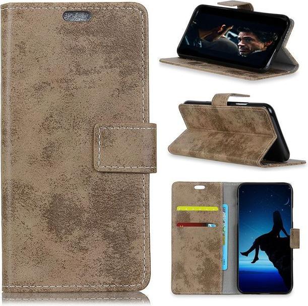 Actual product image MU Style Vintage Leather Bookcover Series (Xiaomi Redmi 6)