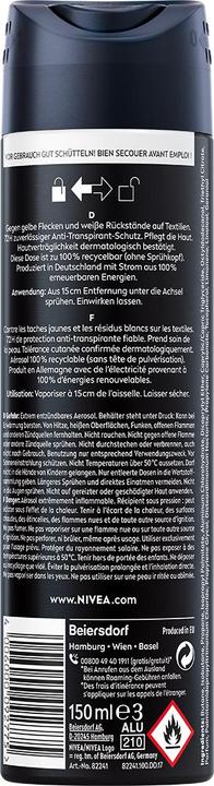 Actual product image NIVEA MEN Black & White Invisible Original Spray DUO (Spray, 300 ml)