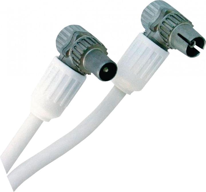 Actual product image Hirschmann 695020444 Coaxial cable (IEC, IEC, bent, 5 m, male/female) (Antenna cable)