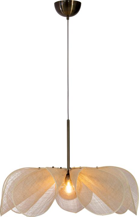 Produktbild Markslöjd Styrka Pendelleuchte Ø75 Beige/Antique Brass/Amber (E27)