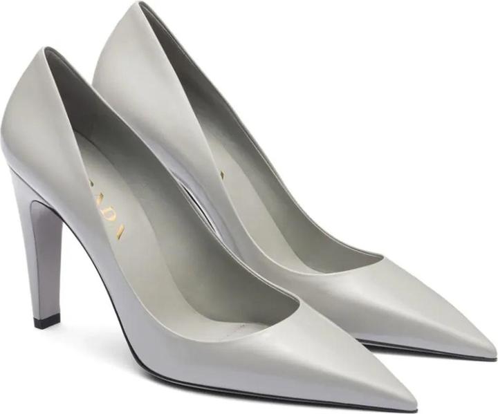 Prada Brushed Leather Pumps