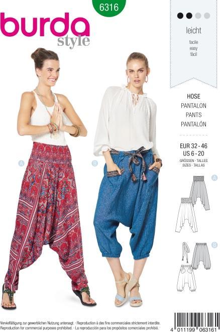 Pattern trousers