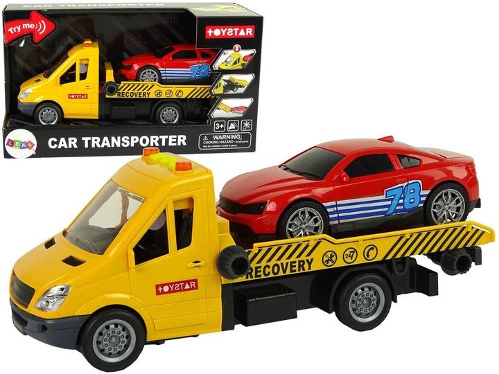 Actual product image Lean Toys Lean Cars Transporter Truck Ramp Help Sounds Lights