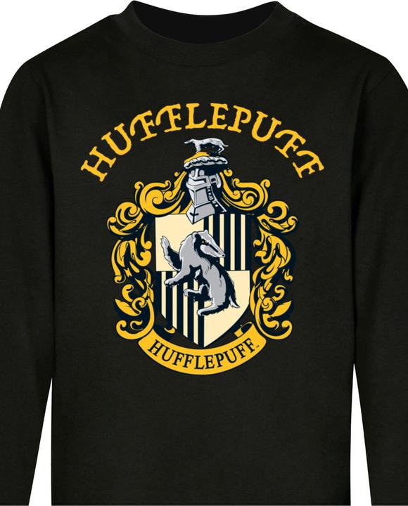 Immagine prodotto Absolute Cult Harry Potter per bambini - Maglia a maniche lunghe con stemma Hufflepuff - 124593 (158, 164)