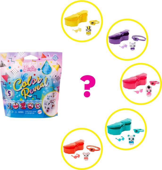 Actual product image Barbie Color Reveal Pet Assortment