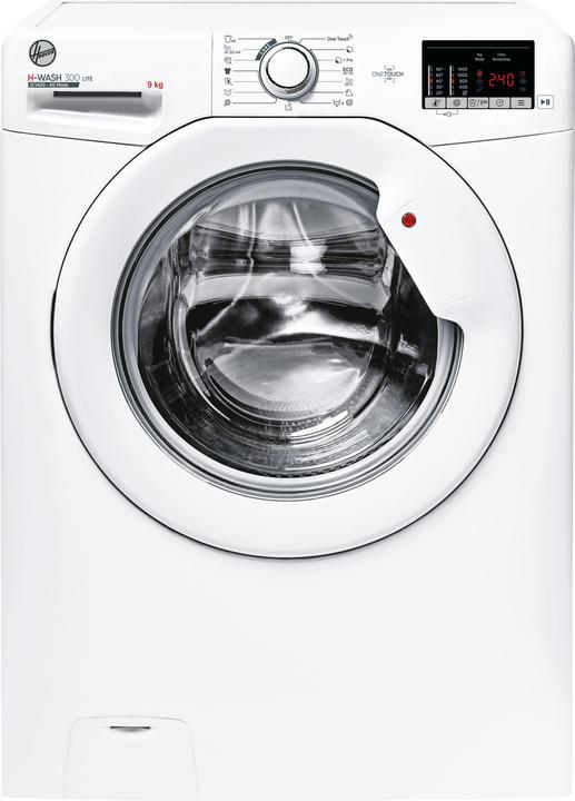 Image du produit Hoover H-WASH 300 LITE H3W 492DA4-S lave-linge à chargement frontal 9 kg 1400 tr/min Blanc (9 kg, Gauche, Prise UE)