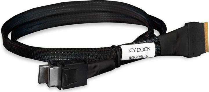 Actual product image Icydock ICY DOCK cable SlimSAS 8i SSF-8654 to 2xOCLink 4i, SFF-8611 cable-0.5M