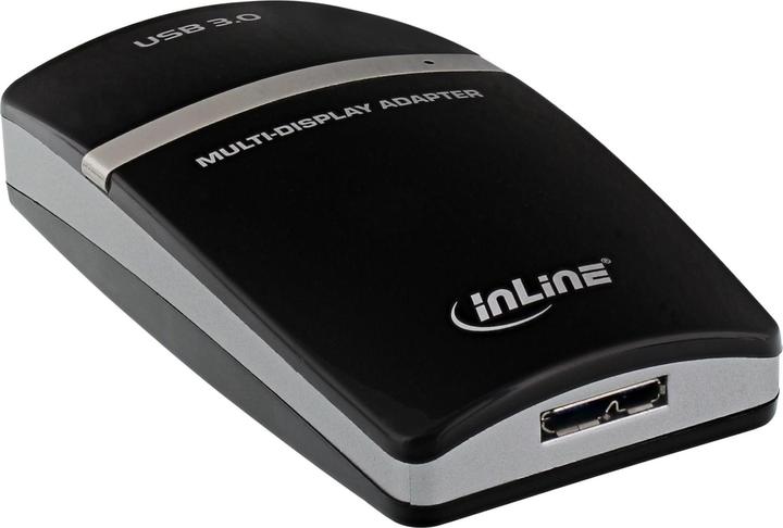 Produktbild InLine USB Grafikkarte USB 3.0 zu HDMI mit HDMI zu DVI Adapter max. 2048x1152 (HDMI, 15 cm)