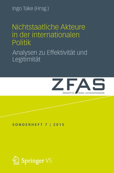 Actual product image Nichtstaatliche Akteure in der internationalen Politik (Ingo Take, 2015)