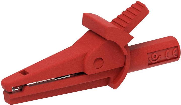 Electro PJP 5002/LM-IEC-CD1-R Alligator clip Red Clamping range max.: 9 mm Length: