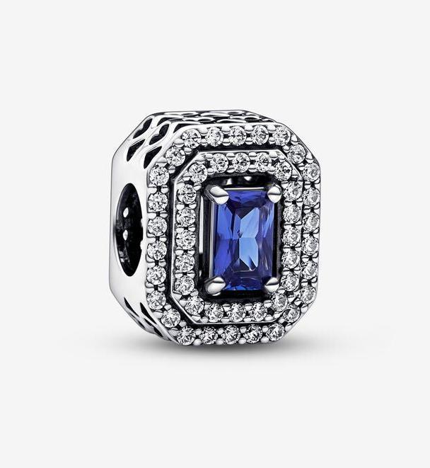 Produktbild Pandora Charm Funkelnder Blauer Stein (Silber 925)