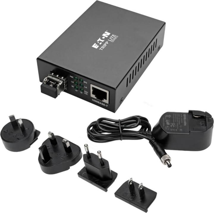 Immagine prodotto Eaton Convertitore multimediale da fibra multimodale Gigabit a Ethernet 10/100/1000 LC International Pow