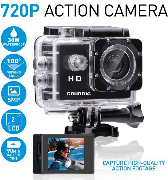 Actual product image Grundig Action cam HD 720P, 2" screen