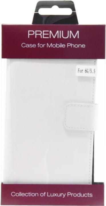 Actual product image NoName Slim Leather Book Case for iPhone 6 Plus - white 4250710556328 (Apple iPhone 6 Plus)