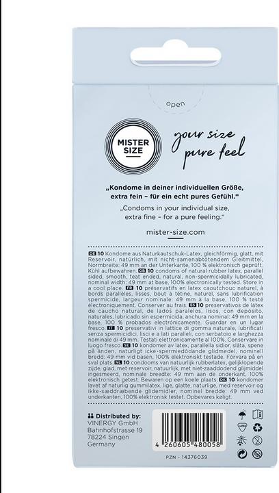 Actual product image Mister Size 49 (10 pcs.)