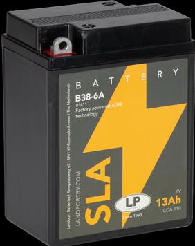 Immagine prodotto Landport Batteria per moto Gel SLA B38/6A (3MO1) 6V 13Ah (6 V, 13 Ah)