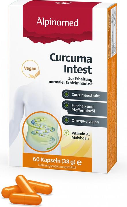 Actual product image Alpinamed CURCUMA INTEST capsules (1 Piece, Capsules, 40 g)