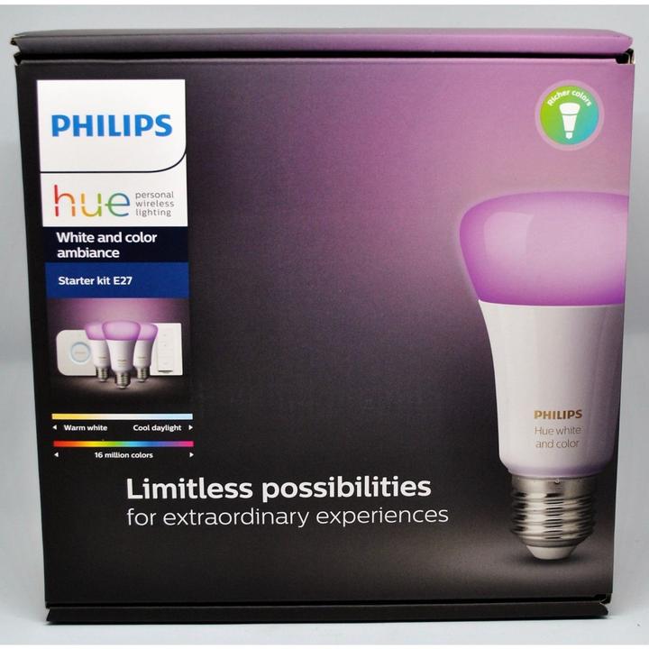 Image du produit Philips Coffret de démarrage Ambiance Hue White & Color (E27, 10 W, 806 lm, 5 x, G)