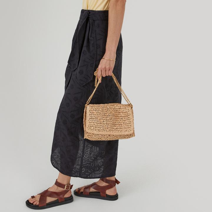 Immagine prodotto La Redoute Collections Borsa in tessuto con catena a tracolla