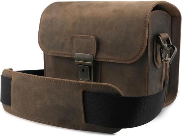 Produktbild Only-Bags.Store Kamera-Messenger-Tasche aus genarbtem Leder für spiegellose, Sofortbild- und DSLR-Kameras (Kamera Schultertasche)
