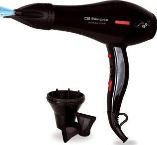 Actual product image Orbegozo SE 2205 Professional Hair Dryer AC Motor 2200W 2 Speeds 2 Temperatures Black