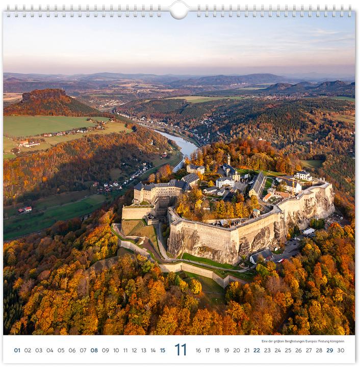 Produktbild Kalender Burgen und Schlsser Sachsen 2026 (30 x 30 cm, Deutsch)