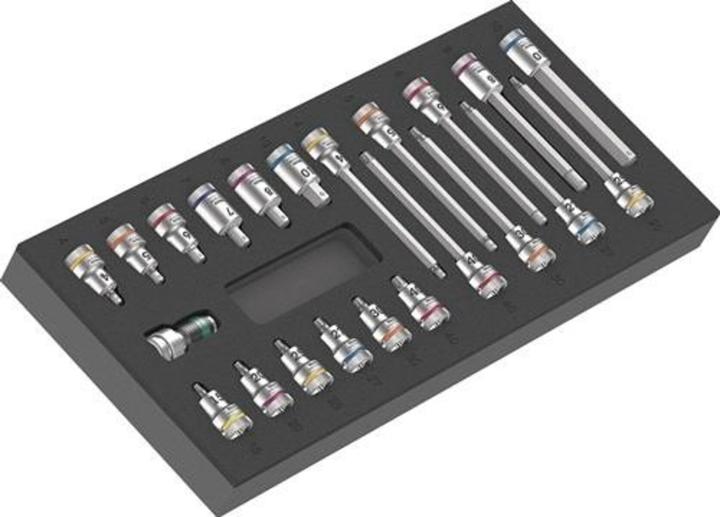 Actual product image Wera 9723 Foam insert Zyklop B bit socket set 1