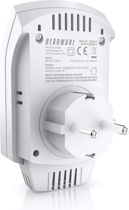 Actual product image CSL Socket thermostat, white