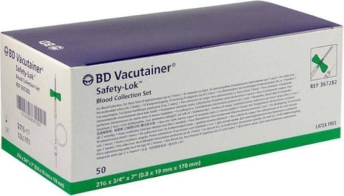 Immagine prodotto BD Set per il prelievo di sangue Safety Lok con adattatore Luer verde