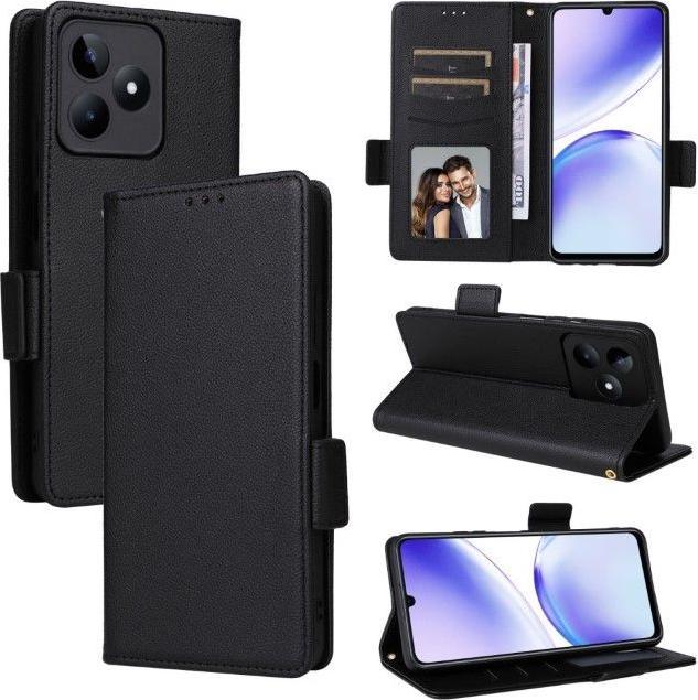 Produktbild MU Classic Litchi Leder Bookcover Series (Realme Note 50)