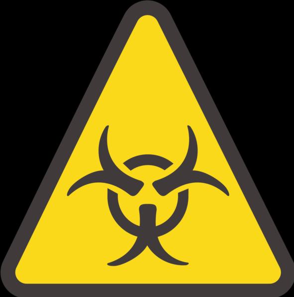 Image du produit Bügelbilder Bügelbild Industrie Symbol Achtung Virus