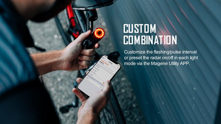 Actual product image Magicshine Seemee R300 radar rear light (300 lm)