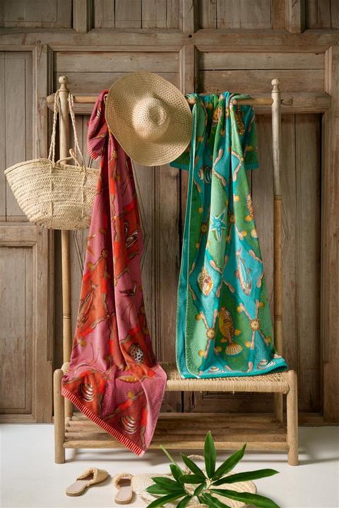 Produktbild PIP Studio Little Sea pink Badetuch 100x180cm (1 Stück) (100 x 180 cm)