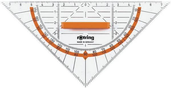 Rotring Centro Geo-Dreieck mit Griff (16 cm)