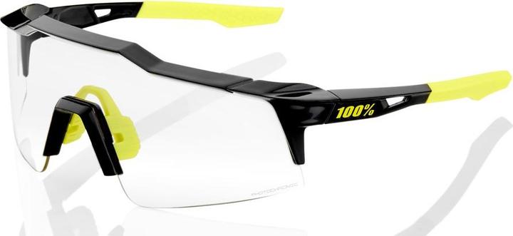 Produktbild 100% Speedcraft Small Photochromic Lens Sonnenbrille (Gloss Black, Photochrome)