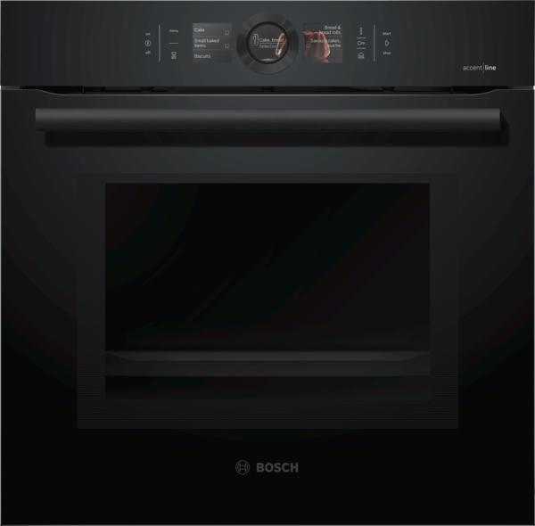 Produktbild Bosch Hausgeräte HNG8764C7-Serie | 8, Einbaubackofen mit zusätzlichen Dampf- und Mikrowellenfunktionen, Carbon Black