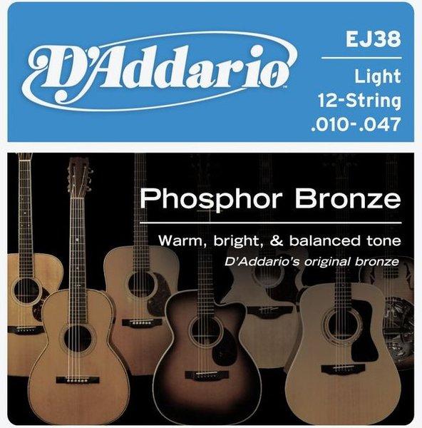 Image du produit D'Addario Ej38 (12 x, Guitare, 0.05")