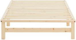 Produktbild Homestyle4u Palettenbett mit Matratze & Lattenrost (90 x 200 cm)