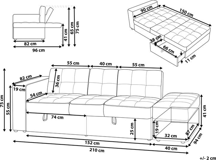 Actual product image Beliani Falster (3-seater)