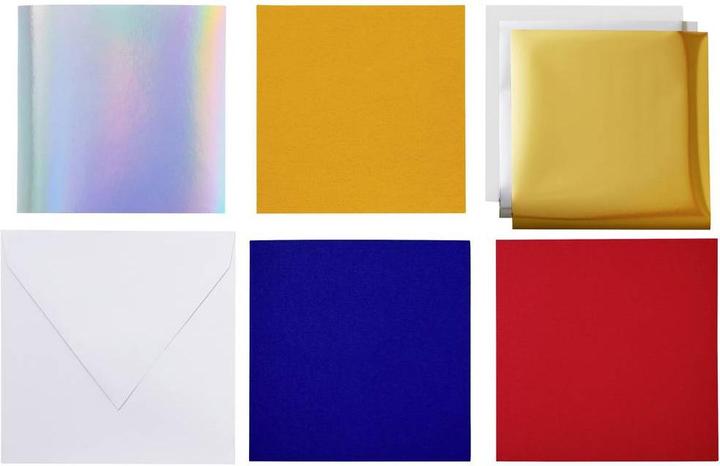 Actual product image Cricut Insert Cards FOIL Celebration S40 12,1cm x 12,1cm 14-pack (P)