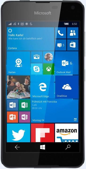 Microsoft Lumia 650 (16 GB, Dark Silver, 5", Dual SIM, 8 Mpx, 4G)