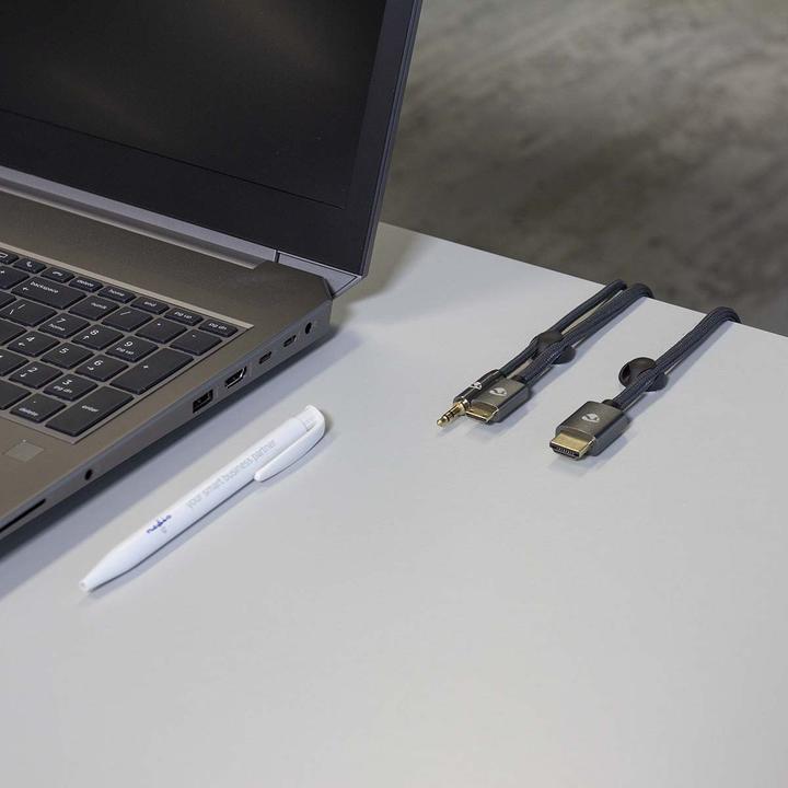 Produktbild Nedis Kabelmanagement Kabelclip Gesperrt 6 Stück max. Kabeldicke: 5 mm Silikon 20 mm Schwarz