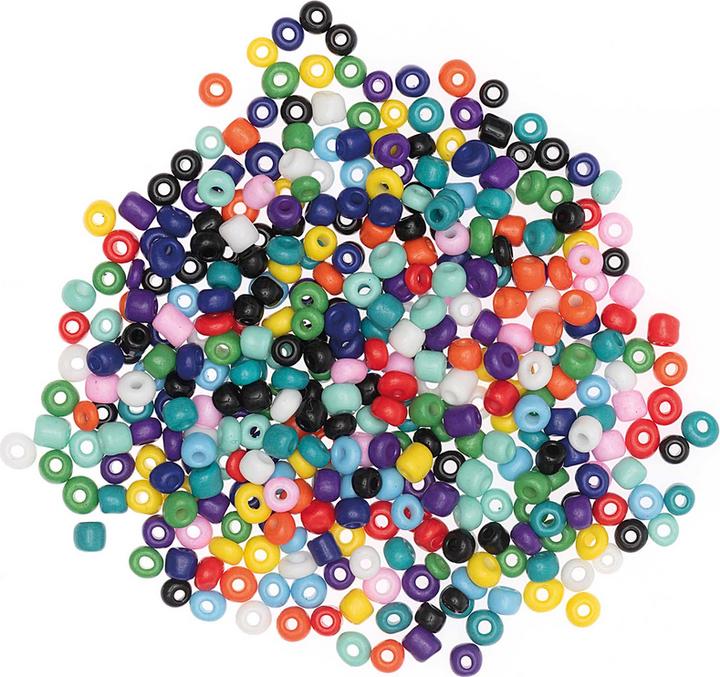 Produktbild Rico Keramikperlen natur mini multicolor ca. 3 mm, 30 g