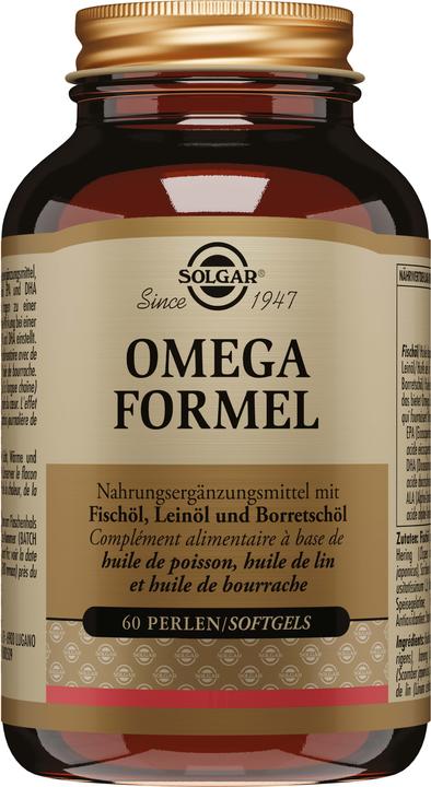 Actual product image Solgar Omega Formula Pearls (new) (60 Piece, Capsules, 270 g)