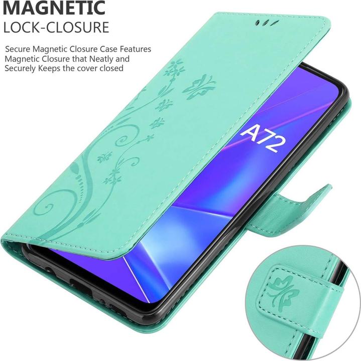 Actual product image Cadorabo Case for Oppo A72 Flower Book (Oppo A72)