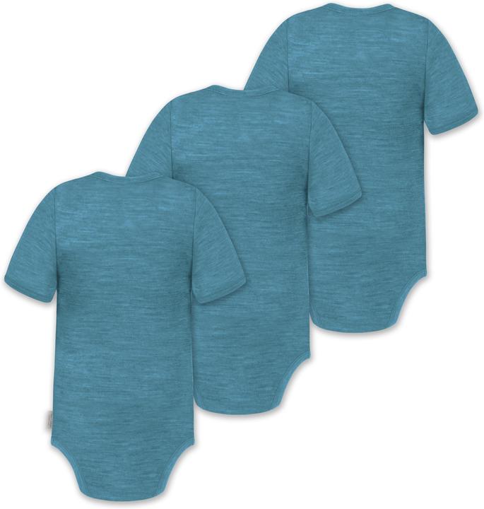 Immagine prodotto Normani Set di 3 body baby merino a maniche corte "Tihoi" - 9311 (62)