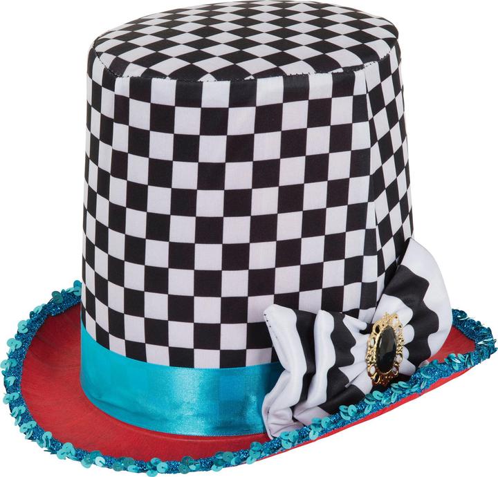 Immagine prodotto Bristol Novelty Cappello a cilindro con motivo a scacchiera alto