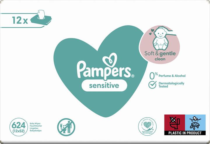 Actual product image Pampers Sensitive (624 Piece)