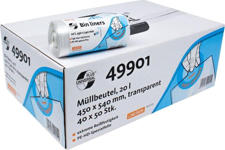 Deiss Universal Plus® Müllbeutel 20 Liter, 49901 - Rolle / 20 Liter (1 x, 20 l)